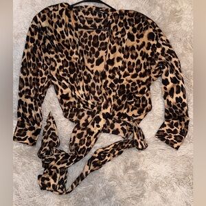 Fashion Nova Animal Print Blouse